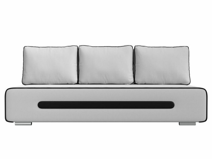 Прямой диван-кровать Приам белого цвета (экокожа) - купить Прямые диваны по цене 32990.0