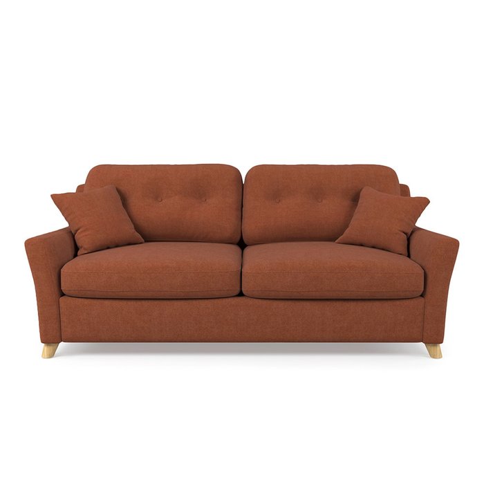 Диван-кровать Raf MT трехместный коричневого цвета - купить Прямые диваны по цене 77700.0