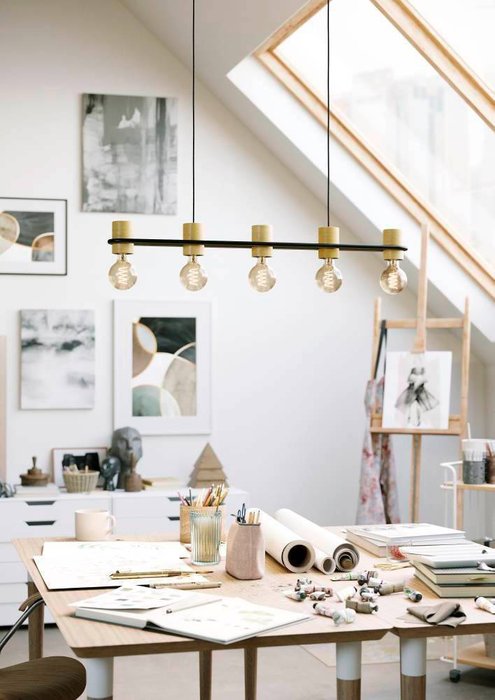 Подвесная люстра Chieveley 43541 (металл, цвет черный) - лучшие Подвесные люстры в INMYROOM