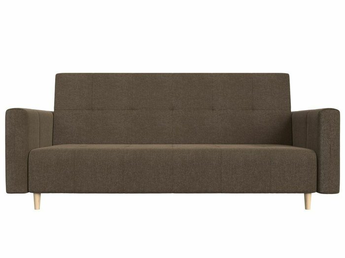 Прямой диван-кровать Вест коричневого цвета - купить Прямые диваны по цене 27999.0