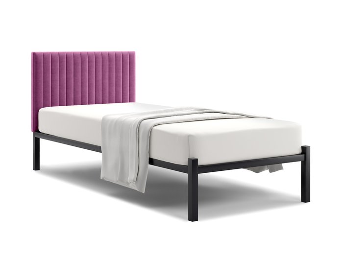 Кровать Лофт Mellisa Steccato 90х200 пурпурного цвета без подъемного механизма