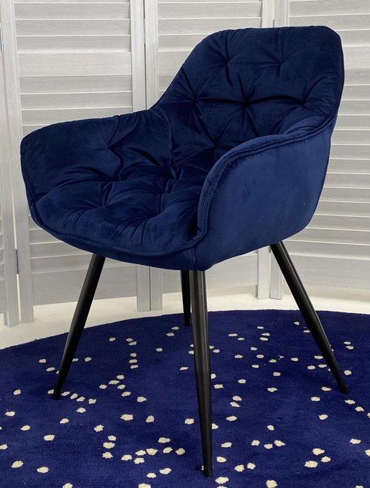 Стул Malta Bluvel темно-синего цвета - купить Обеденные стулья по цене 6563.0