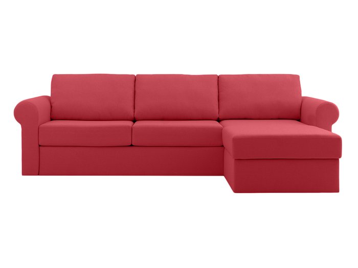 Угловой диван-кровать Peterhof красного цвета 