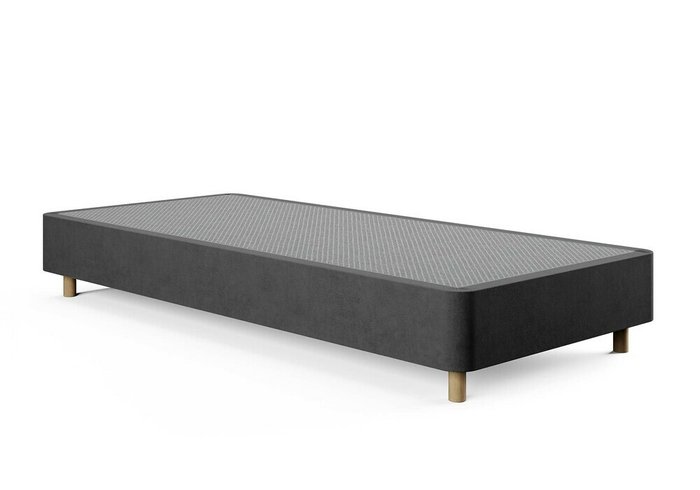 Кровать Tatami 90х200 темно-серого цвета (микровелю)