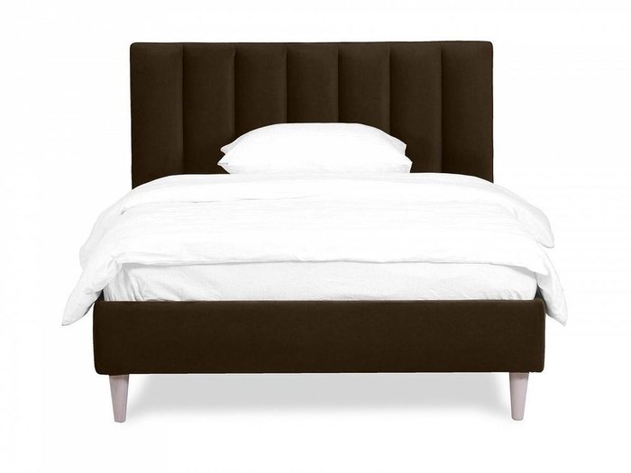Кровать Prince Louis L 120х200 темно-коричневого цвета  - лучшие Кровати для спальни в INMYROOM