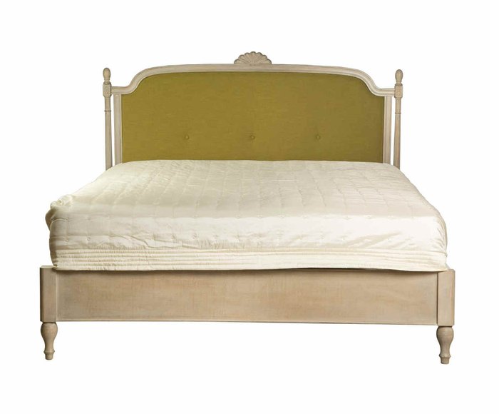 Кровать из тамариндового дерева и текстиля 180х190 см