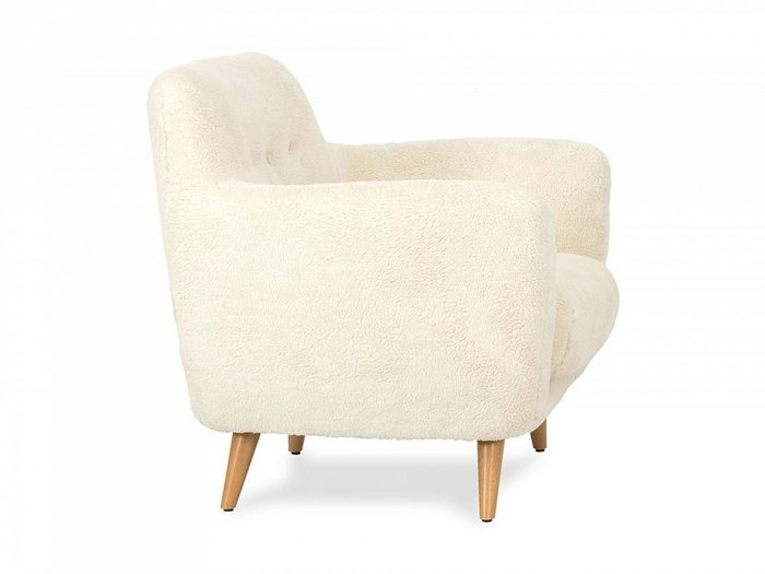 Кресло Loa молочного цвета - лучшие Интерьерные кресла в INMYROOM