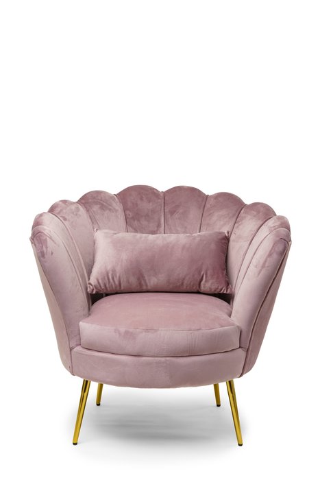 Кресло Lotus светло-розового цвета - купить Интерьерные кресла по цене 39200.0