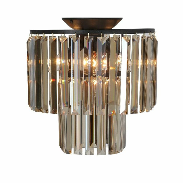 Потолочный светильник V5154-1/4PL (хрусталь, цвет янтарный) - лучшие Потолочные люстры в INMYROOM