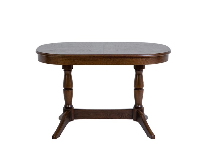 Раздвижной обеденный стол Агат темно-коричневого цвета - купить Обеденные столы по цене 58300.0