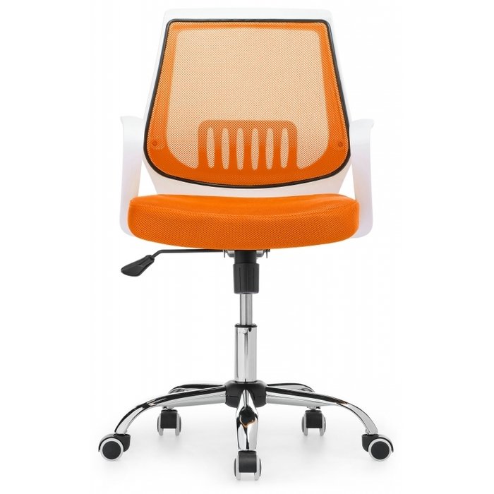 Компьютерное кресло Ergoplus бело-оранжевого цвета - лучшие Офисные кресла в INMYROOM