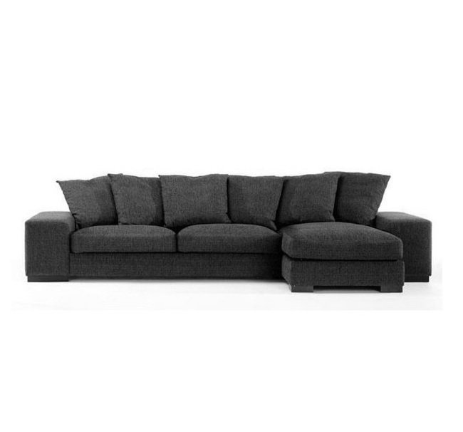 Угловой диван Kozy темно-серого цвета