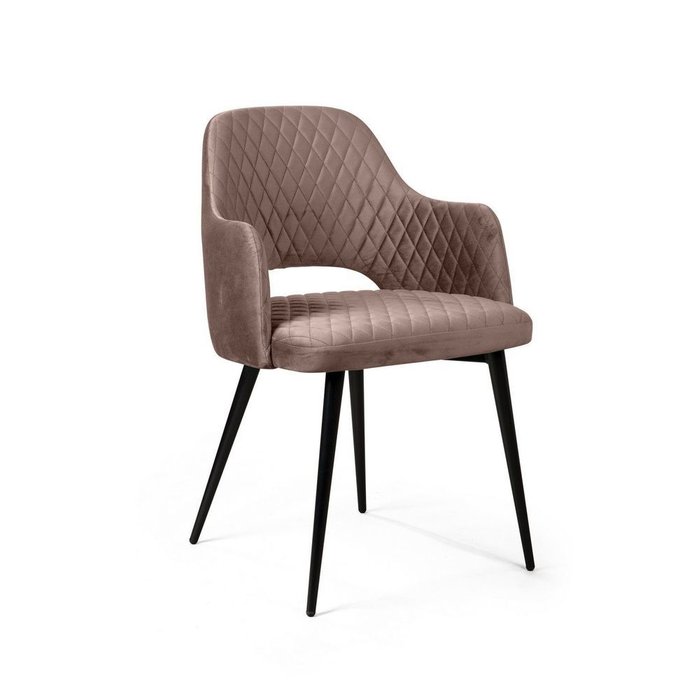 Комплект из четырех стульев William с подлокотниками пепельно-бежевого цвета - купить Обеденные стулья по цене 31560.0
