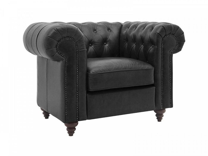 Кресло Chester Classic черного цвета - купить Интерьерные кресла по цене 142600.0
