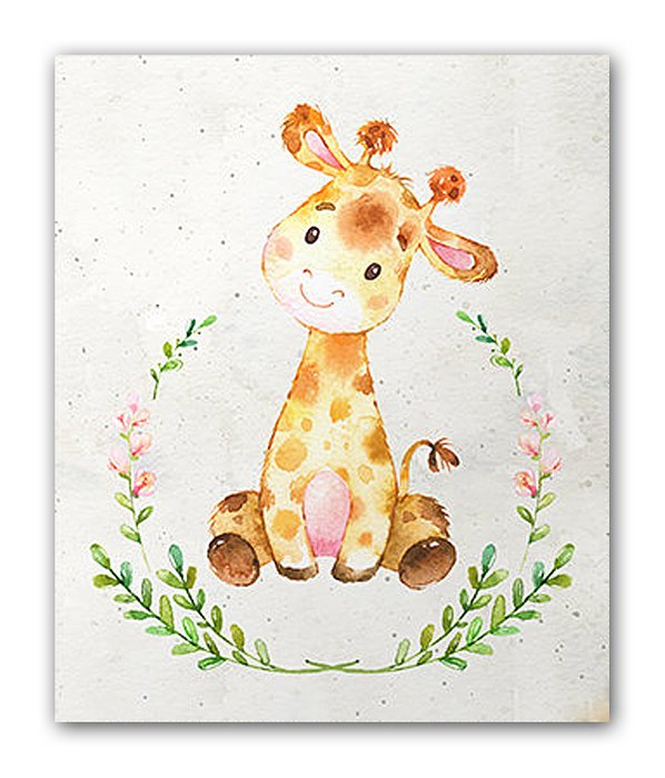 Постер Жирафа А3 на бумаге