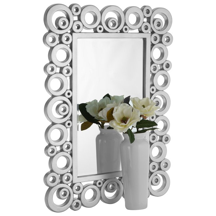 Зеркало настенное Милан серебряного цвета - лучшие Настенные зеркала в INMYROOM