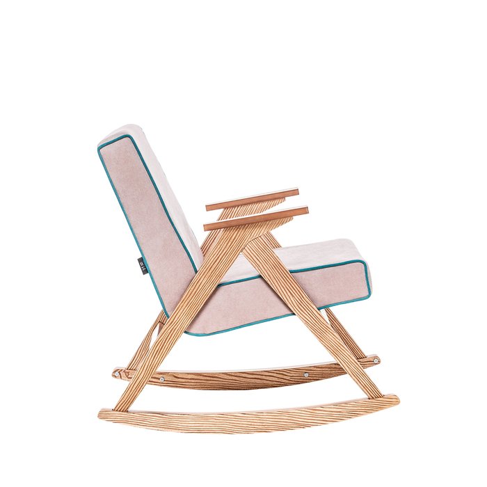 Кресло-качалка Вест розового цвета - лучшие Интерьерные кресла в INMYROOM