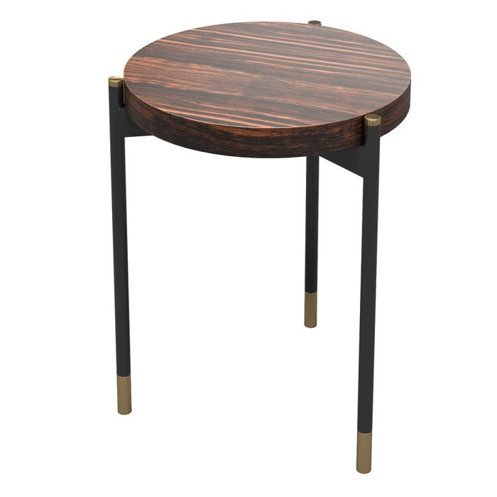 Приставной столик Benissa темно-коричневого цвета - лучшие Кофейные столики в INMYROOM