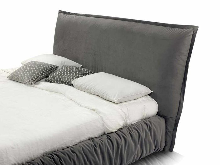 Кровать Now 160х190 серого цвета с подъемным меxанизмом - лучшие Кровати для спальни в INMYROOM