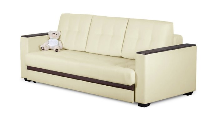 Пряой диван-кровать Адамс Лайт кремового цвета