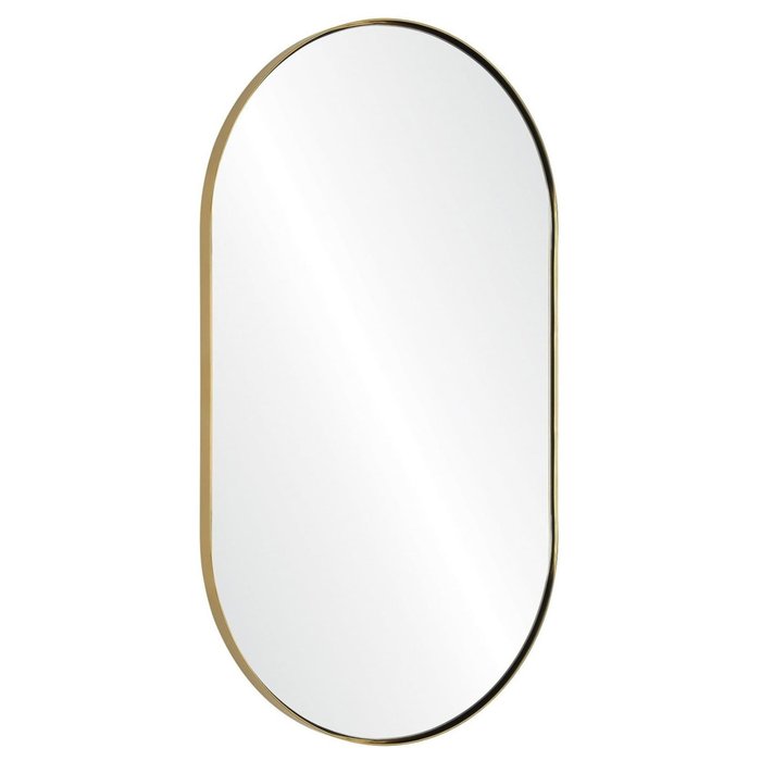 Настенное зеркало в латунной раме 100х70