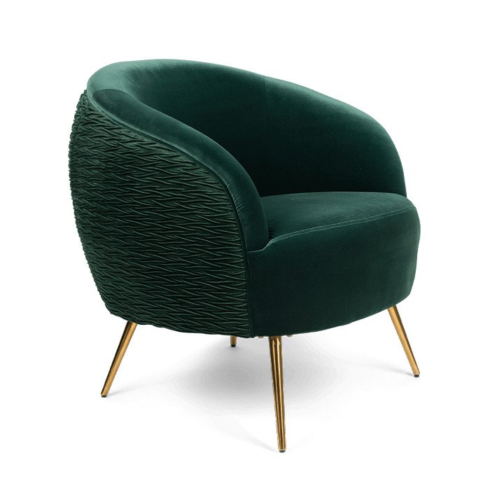 Кресло So Curvy темно-зеленого цвета