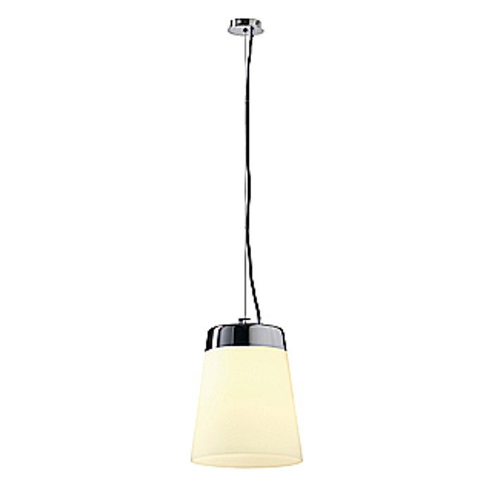 Светильник подвесной Cone Shade Satin хром/ стекло белое Светильник подвесной Cone Shade Satin хром/ стекло белое