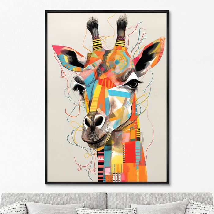 Репродукция картины Giraffes, No 2, 2024г. - купить Картины по цене 24999.0