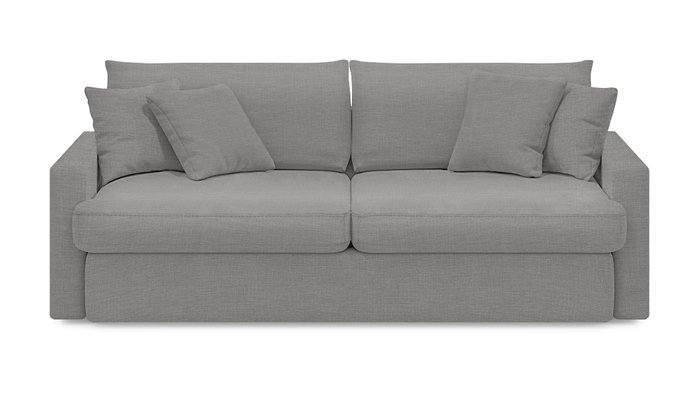 Диван-кровать Стелф ЭКО серого цвета - купить Прямые диваны по цене 56700.0