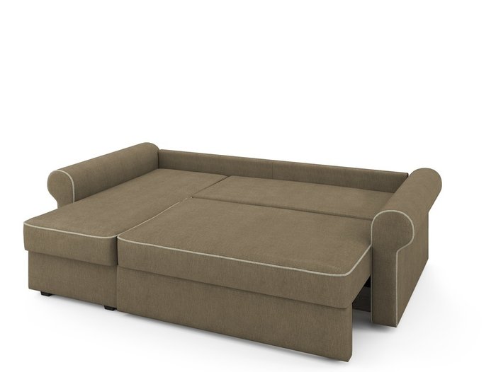 Угловой раскладной диван Tulon левый светло-коричневого цвета - купить Угловые диваны по цене 79200.0