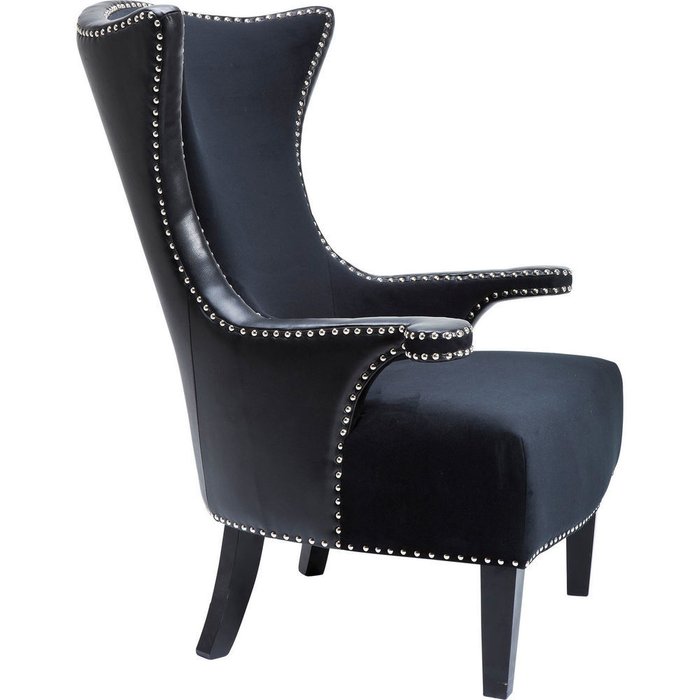 Кресло Rivet черного цвета - купить Интерьерные кресла по цене 107170.0
