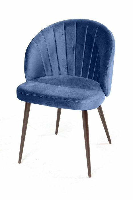 Обеденный стул Mont Blanc синего цвета - лучшие Обеденные стулья в INMYROOM