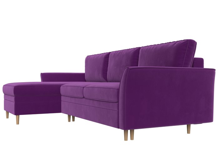 Угловой диван-кровать София фиолетового цвета левый угол - лучшие Угловые диваны в INMYROOM