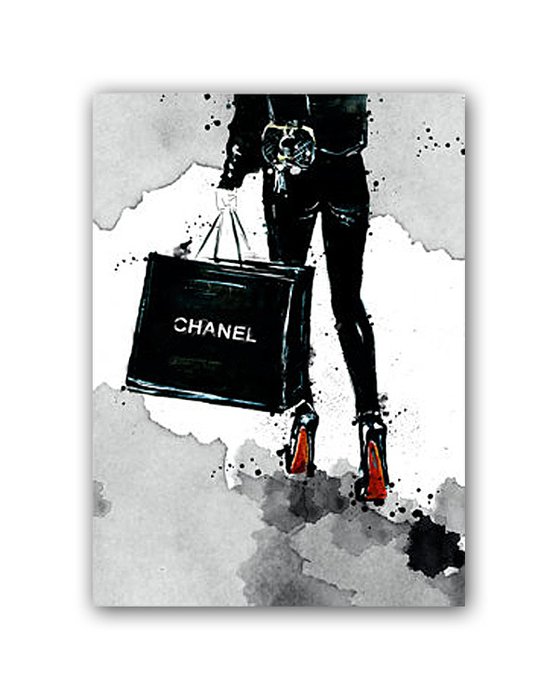 Постер "Chanel in the rain" А4