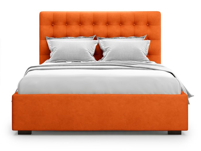 Кровать Brayers без подъемного механизма 160х200 оранжевого цвета