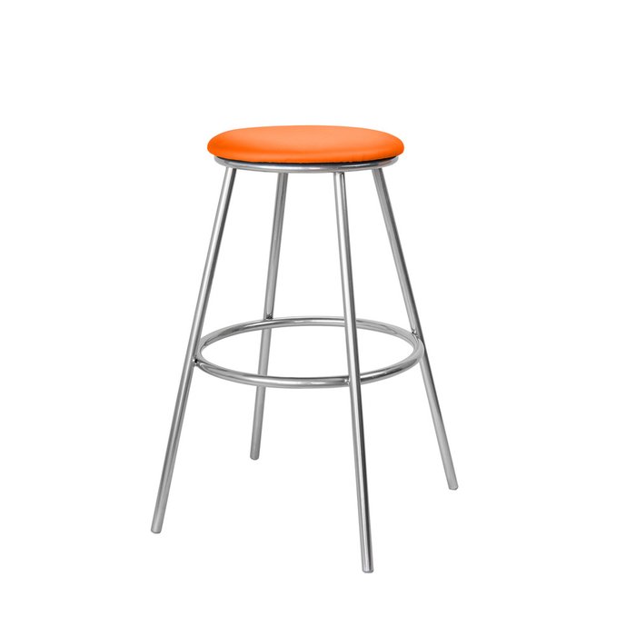 Барный стул Топ №5 оранжевого цвета