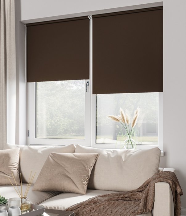 Мини Ролета Блэкаут 42,5х175 шоколад Мини Ролета Блэкаут 42,5х175 шоколад