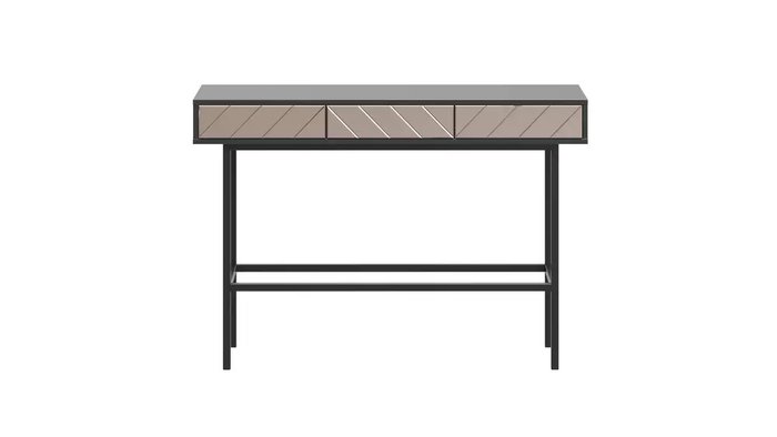 Консоль Boho черного цвета с бронзовым фасадом - купить Консоли по цене 25900.0