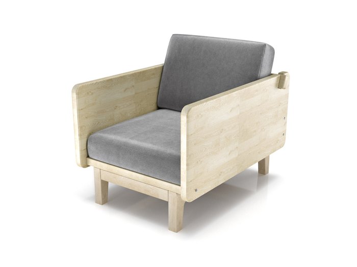 Кресло Двалин серого цвета - лучшие Интерьерные кресла в INMYROOM