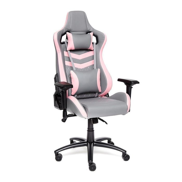 Кресло офисное iPinky серо-розового цвета