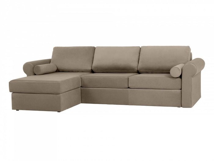 Угловой диван-кровать Peterhof серо-коричневого цвета - купить Угловые диваны по цене 164340.0