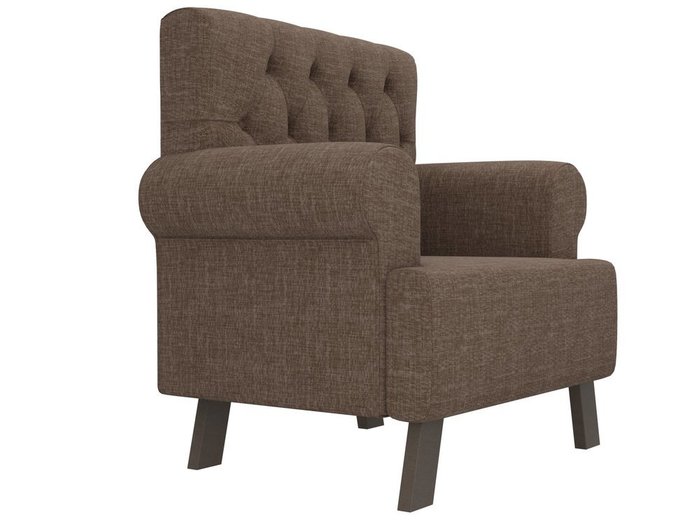 Кресло Хилтон коричневого цвета - лучшие Интерьерные кресла в INMYROOM