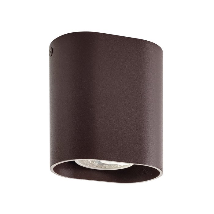 Точечный накладной светильник темно-коричневого цвета
