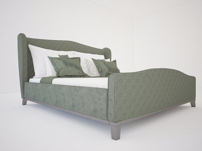 Кровать Azhur с обивкой из ткани 160х200 см - купить Кровати для спальни по цене 88000.0