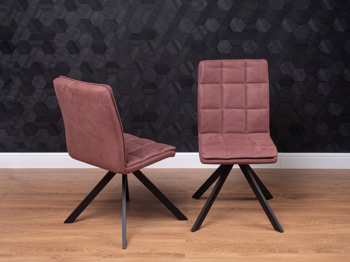 Стул с поворотным механизмом Vela розового цвета - лучшие Обеденные стулья в INMYROOM
