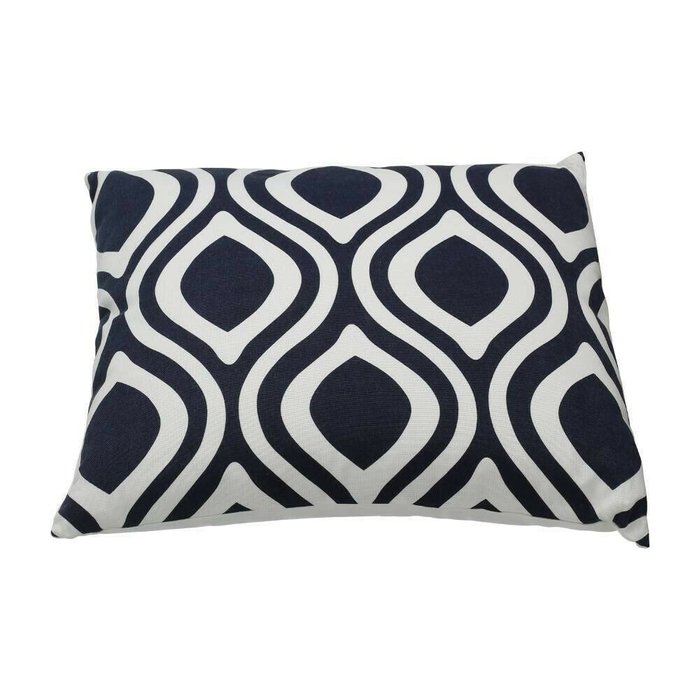 Декоративная подушка Chevery 45х45 сине-белого цвета - лучшие Декоративные подушки в INMYROOM