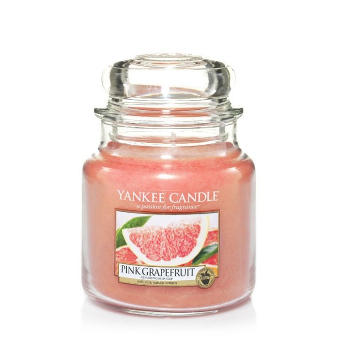 Ароматическая свеча Yankee Candle pink grapefruit / розовый грэйпфрут