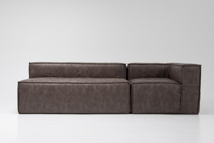 Модульный диван Комби коричневого цвета