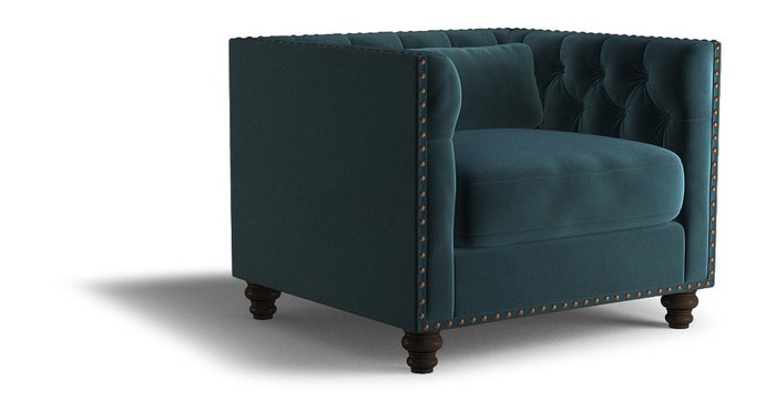 Кресло Chesterfield Florence бордовое - купить Интерьерные кресла по цене 39800.0
