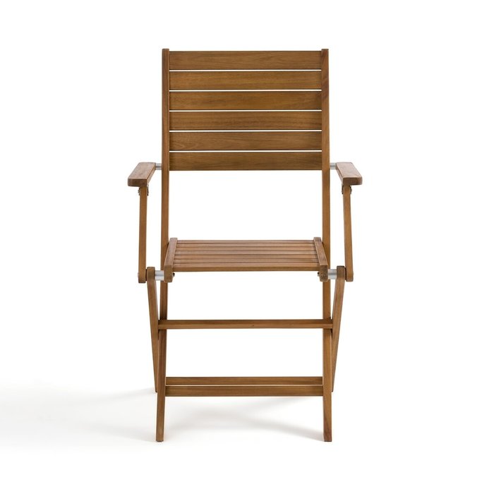 Комплект из двух садовых стульев из акации Napli бежевого цвета - купить Садовые стулья по цене 11421.0